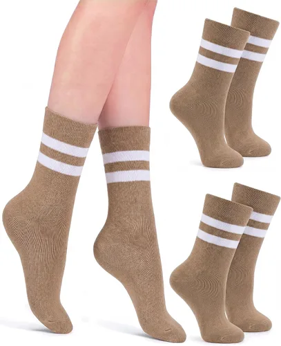 Vista 24 de Syhood Crew Stripe Socks Unisex Athletic Socks