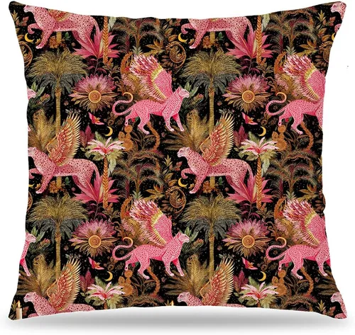 Vista 21 de Fundas de Almohada Gótica de Polilla y Mariposa 18x18, Fundas de Almohada Celestial de Luna de Academia Oscura para Sofá, Decoración Gótica
