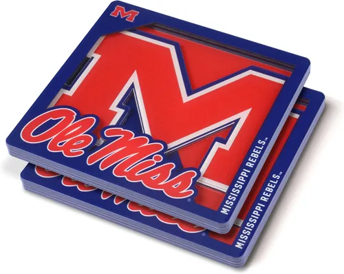 Vista 8 de YouTheFan NCAA Serie Logo 3D NCAA Posavasos