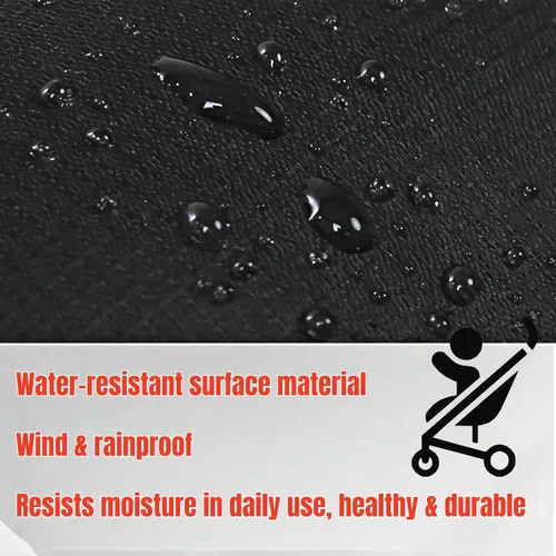 Vista 7 de Saco universal grueso impermeable para cochecito – 3 en 1, saco de dormir para cochecito y almohadilla de algodón con cubierta resistente al viento
