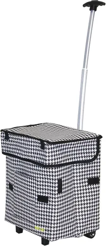 Vista 22 de Cesta con carro plegable grande multipropósito, color negro