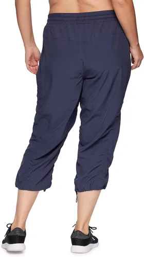Vista 13 de RBX Pantalón capri tejido ligero con cordón para mujer, talla grande