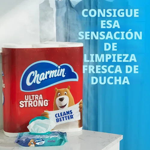 Vista 5 de Charmin Toallitas desechables, 160 toallitas en total (4 paquetes de 40)