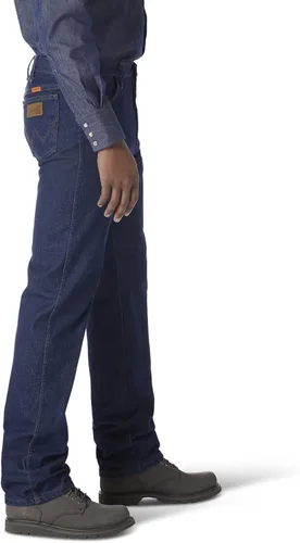 Vista 2 de Wrangler Jean FR resistente al fuego de ajuste original para hombre, Stonewash