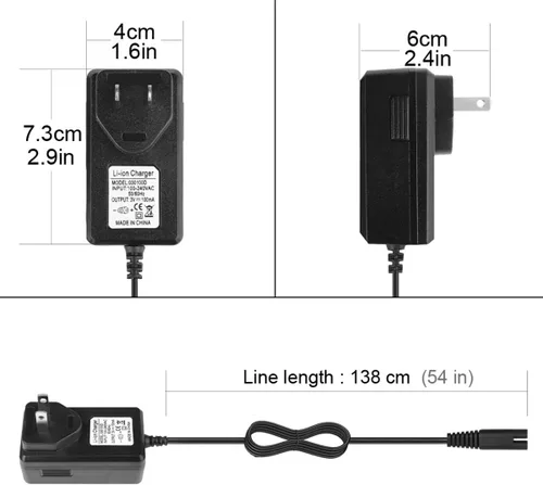 Vista 7 de Cable de carga inalámbrico para Waterpik WP360 WP462 WP450 WP360W WP462W WP450W WP450W Cable de alimentación de hilo dental de agua 3V DC adaptador