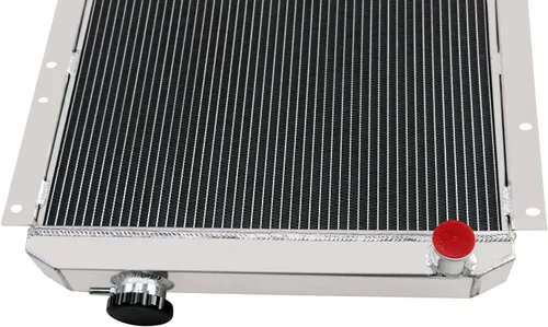 Vista 4 de Radiador de aluminio completo para 1960-1984 Toyota Land Cruiser FJ40 FJ45 Gasolina 3.9L 4.2L, 3 hileras de radiadores de enfriamiento 3 Row Core