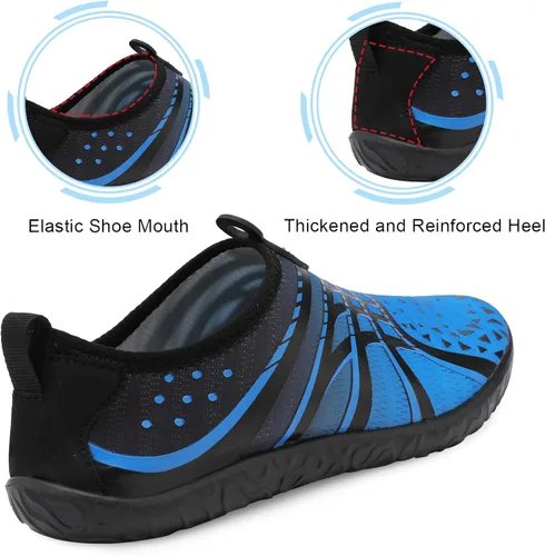 Vista 5 de Zapatos acuáticos transpirables de secado rápido para mujer y hombre, calcetines acuáticos suaves para senderismo, natación, playa, surf, yoga