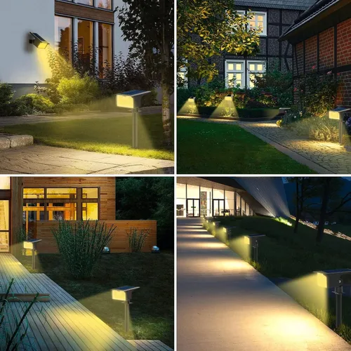 Vista 6 de [Paquete de 3 y 62 LED] Reflectores Solares para Exteriores con Sensor de Movimiento, 3 Modos de Sensor de Movimiento, Luces para Exteriores, 2