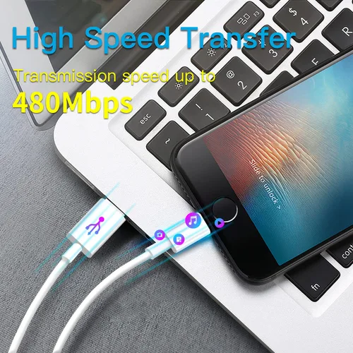 Vista 5 de Mitesbony - Cable USB C a Lightning [certificado MFi] Paquete de 3 cables de carga para iPhone de 1.8 m, entrega de energía tipo C, cable de carga