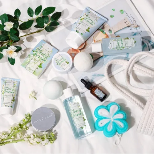 Vista 3 de Regalos de spa para mujeres, juegos de regalo de spa para mujeres, juego de regalo de ducha corporal y tierra con baño de burbujas, gel de ducha