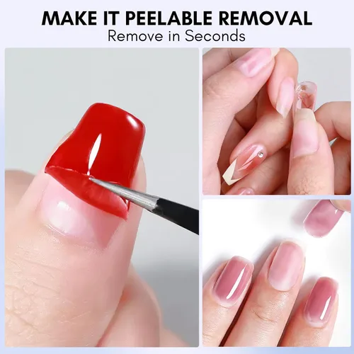 Vista 13 de Kit de capa base y capa superior de gel Makartt: Esmalte de uñas transparente, brillante, sin necesidad de limpieza, resistente a manchas, capa