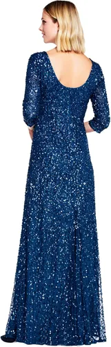 Vista 3 de Adrianna Papell Vestido con cuentas para mujer
