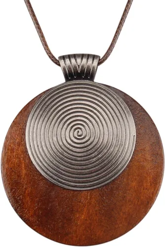 Vista 16 de Jeilwiy Collar de cuero para mujer, collar funky, gargantilla de cuerda con colgante, joyería de estilo bohemio