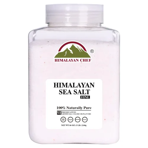 Vista 13 de Himalayan Chef - Sal marina Kosher de Himalaya, sal Kosher de grano fino, reemplazo para sal de mesa, sin yodo, sin refinar, sin OMG, 100% natural