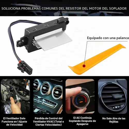 Vista 9 de Módulo de control de ventilador AC Resistencia del motor del ventilador para 2003-2007 Chevy Silverado Avalanche Suburban Tahoe, GMC Envoy Sierra