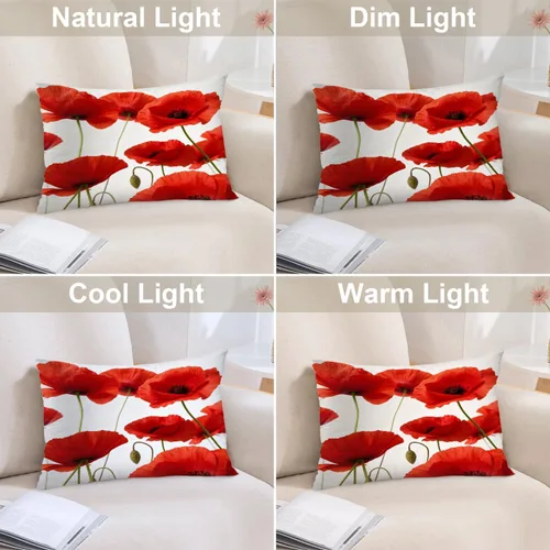 Vista 344 de Batmerry Autumn Pumpkin Templeton Throw Pillow Covers, Green Leaves Paths Forests Decorative Pillow Covers Digital Printing Blended for Couch Sofa
