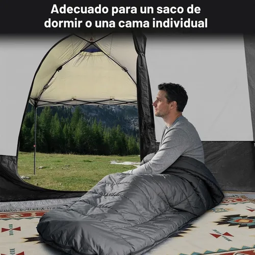 Vista 8 de KAMPKEEPER Side Tent,1/2 Person Camping Tent for 10' x 10' Pop Up Canopy