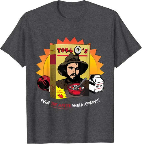 Vista 31 de Torgo Camiseta de película de culto de cereales, Negro, S