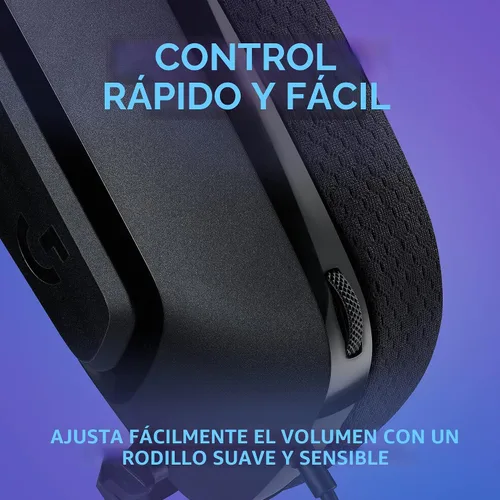 Vista 4 de Logitech G335 - Auriculares para juegos con cable, con micrófono abatible para silenciar, conector de audio de 3.5 mm, almohadillas de espuma