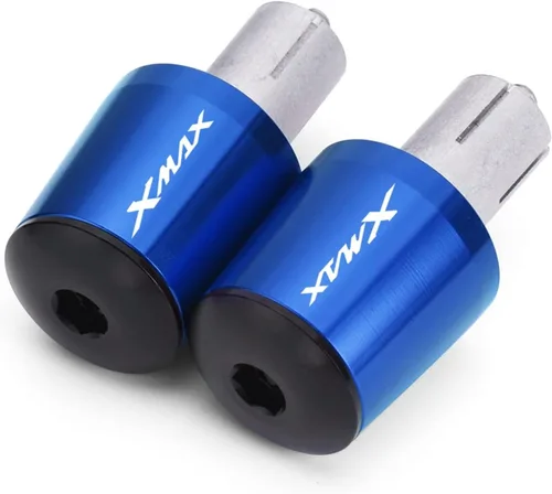 Vista 8 de CNC Aluminum Motorcycle Handlebar End 7/8" 22mm Handle Bar Ends Plugs Caps for XMAX300 XMAX400 Xmax X-MAX 125 250 300 400 (Color : Black)