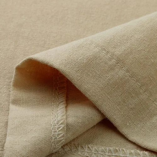 Vista 5 de Sharemen Pantalones de verano para mujer, de algodón, cómodos, de lino, con bolsillos, cintura elástica, pantalones capri casuales