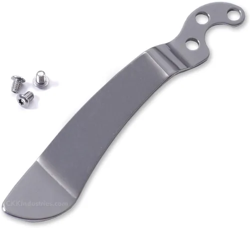 Vista 6 de EZSMITH (Modelo 1 Pinza de bolsillo universal - (Acabado táctico negro) - Pinza de bolsillo de repuesto para cuchillos plegables, teléfonos Modelo 1