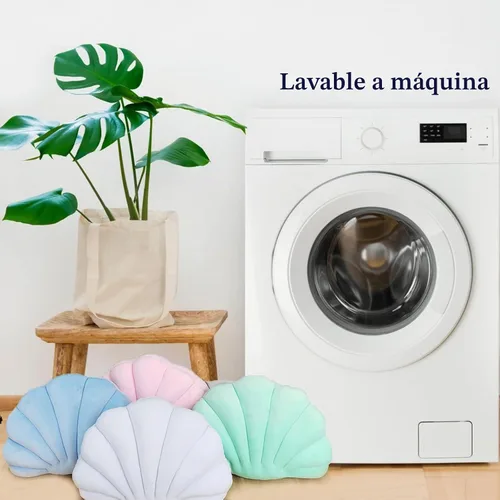 Vista 7 de YRXRUS Almohadas con forma de concha, almohada en forma de concha verde lago, almohada decorativa pequeña y linda con forma de concha marina