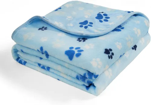 Vista 11 de Allisandro Manta de lujo para perro, 350 GSM, manta de forro polar de microfelpa súper mullida para perros y gatos pequeños, medianos y grandes