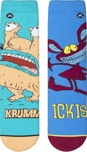 Vista 5 de Odd Sox - Calcetines divertidos y divertidos de Nickelodeon Aaahh monstruos reales
