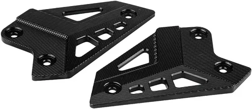 Vista 7 de Reposapiés de la motocicleta Protector de la clavija del pie Protector de la cubierta protectora del talón para Z900 2017-(negro)