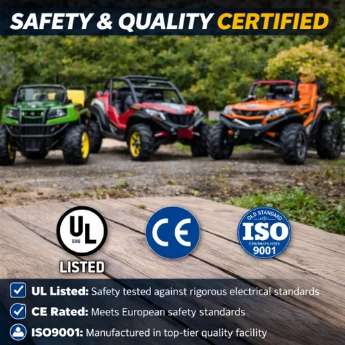 Vista 6 de Raion Power Batería de 12 V 12 Ah para Peg Perego Ride-On Toys, SLA AGM Blue Plug-and-Play de repuesto con arnés para John Deere Gator, tractor