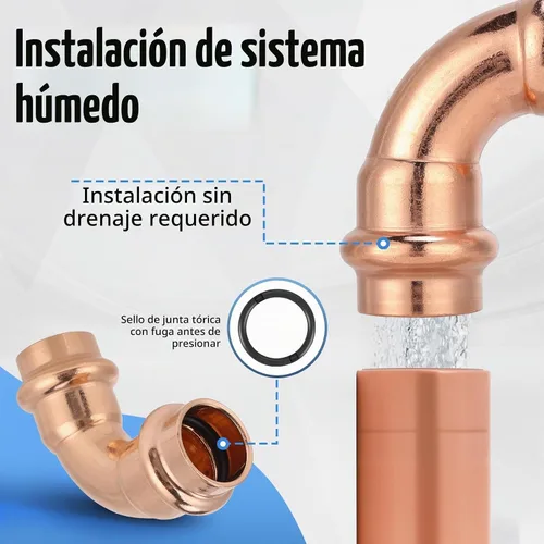 Vista 6 de Kit surtido de accesorios de presión de 1/2 pulgada