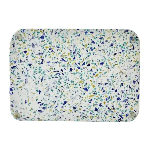 Vista 4 de SKL Home by Saturday Knight Ltd. - Soporte para cepillos de dientes de terrazo moteado, multicolor