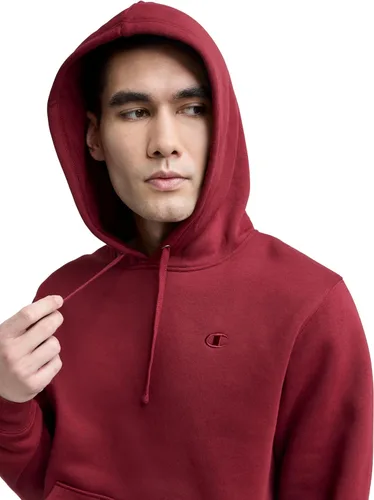 Vista 3 de Champion Men's Pullover Fleece Hoodie, Standard Fit, Midweight, C Logo, Available in Regular and Big & Tall