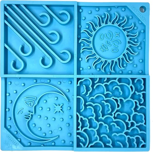 Vista 9 de SodaPup Flower Power eMat - Tapete Alimentador Duradero para Lamer Fabricado en EE.UU. con Goma No Tóxica, Segura para Mascotas, Apta para Alimentos