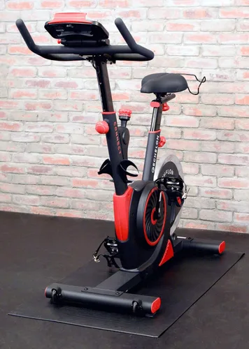 Vista 2 de Echelon Alfombrilla protectora para bicicleta de interior: 27 pulgadas de ancho x 47 pulgadas de largo, color negro