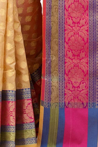 Vista 5 de Chandrakala Banarasi - Sari para mujer con blusa sin costuras (1080)