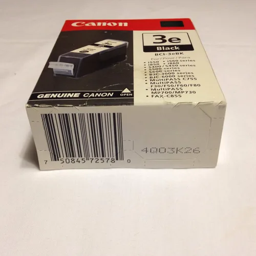 Vista 7 de Canon BCI-3e Depósito de tinta negra compatible con iP5000, iP4000R, iP4000, iP3000, i860, MP780, MP760, MP750, i850, i560, i550, S750, S630, S600
