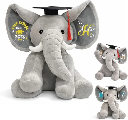 Vista 11 de TNYKER Conejito de Pascua personalizado para bebés, con nombre personalizado, conejito de peluche con orejas largas con monograma, muñeca de conejo