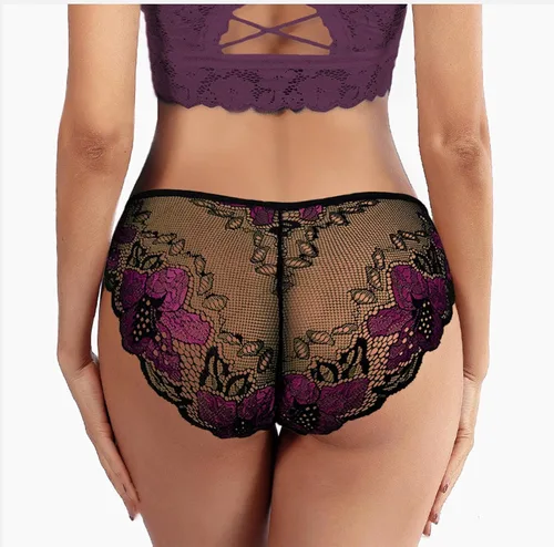 Vista 2 de Banamic Tangas sexy para mujer, ropa interior, tangas en T, espalda baja, hipster