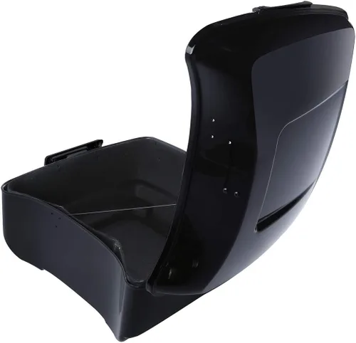 Vista 4 de XMT-MOTO King Tour Trunk + almohadilla de respaldo envolvente+estante de montaje negro+accesorios de acoplamiento para Harley Touring Road King Road