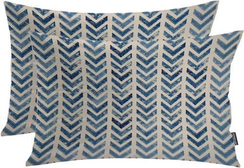 Vista 40 de Shrahala Abstract Art Modern Aesthetic Decorative Pillow Covers, Fluid Forms Minimalist Throw Pillow Cover Blended Hidden Zipper Cushion Cases for