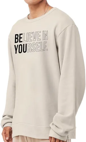 Vista 2 de Sudadera de forro polar de esponja Believe in Yourself - Regalo para hombres - Regalo de amor propio