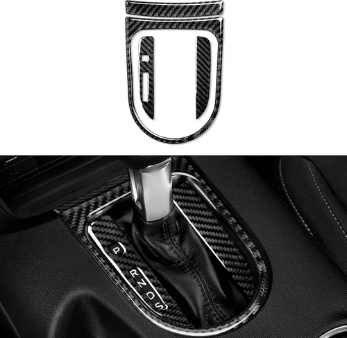 Vista 14 de Adhesivo de vinilo de fibra de carbono para panel de marco de engranajes para Ford Mustang 2015, 2016, 2017, 2018, 2019, 2020, 2021, 2022, 2023