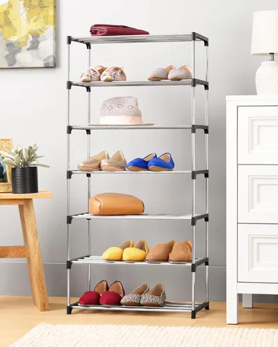 Vista 5 de Whitmor Estante apilable modular de 2 niveles