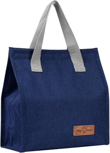 Vista 13 de Bolsa de almuerzo aislada, bolsa de lonchera, bolsa de almuerzo reutilizable, bolsa de almuerzo aislada para mujeres, hombres, trabajo, oficina