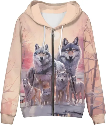 Vista 23 de Showudesigns Sudaderas con capucha y cremallera para mujer XS-5XL Un pollo