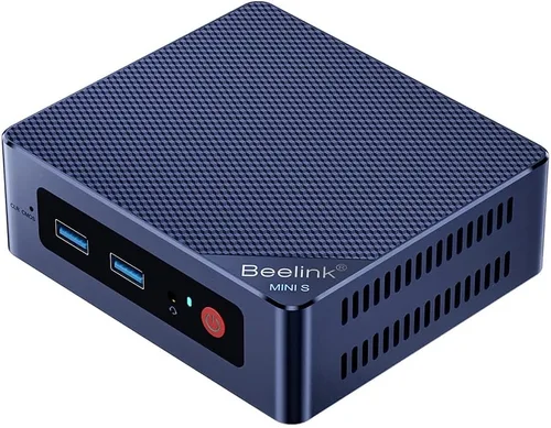 Vista 14 de Beelink MINI S12 Mini PC con procesador N95 (4C/4T), 8G DDR4/256G SSD 4K UHD, puertos Dual HDMI, WiFi5, BT4.2, LAN 2.5G, microcomputadora