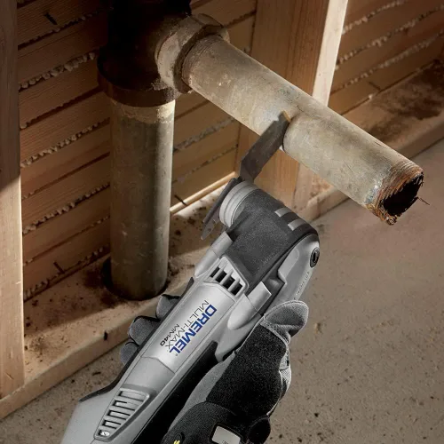 Vista 3 de Dremel MM485 - Cuchilla de corte a nivel oscilante de carburo, perfecta para cortar metal, madera y plástico - Interfaz universal de ajuste rápido