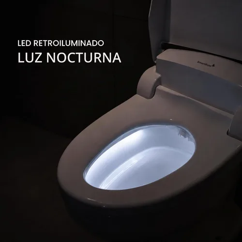 Vista 2 de SmartBidet SB-2000 Asiento de bidé eléctrico - Asiento para inodoro climatizado con secador de aire caliente y funciones de lavado con control